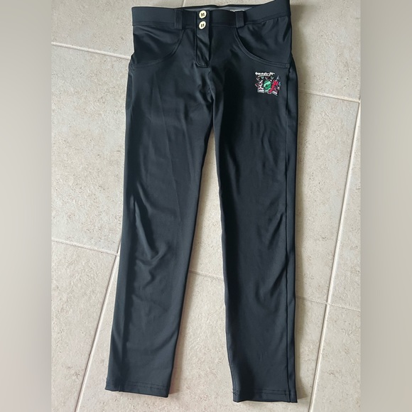 Freddy WR.UP Romero Britto Collection Love Patch Trousers RARE - Picture 2 of 8